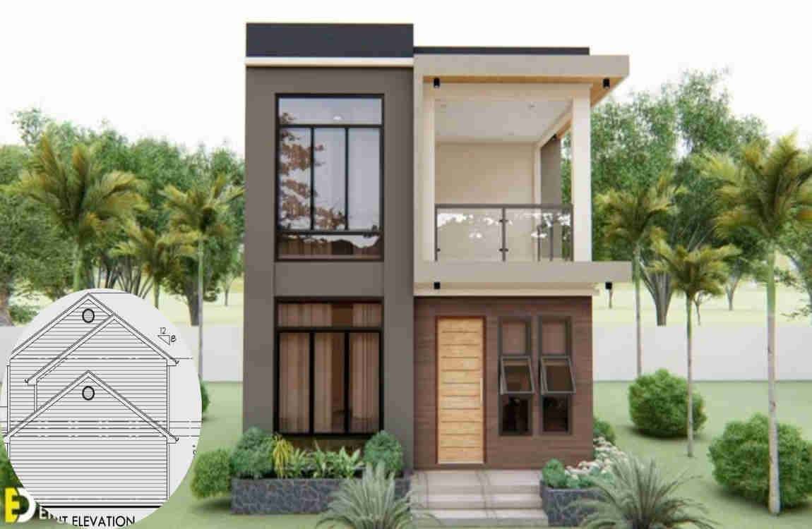 how high is a two storey house