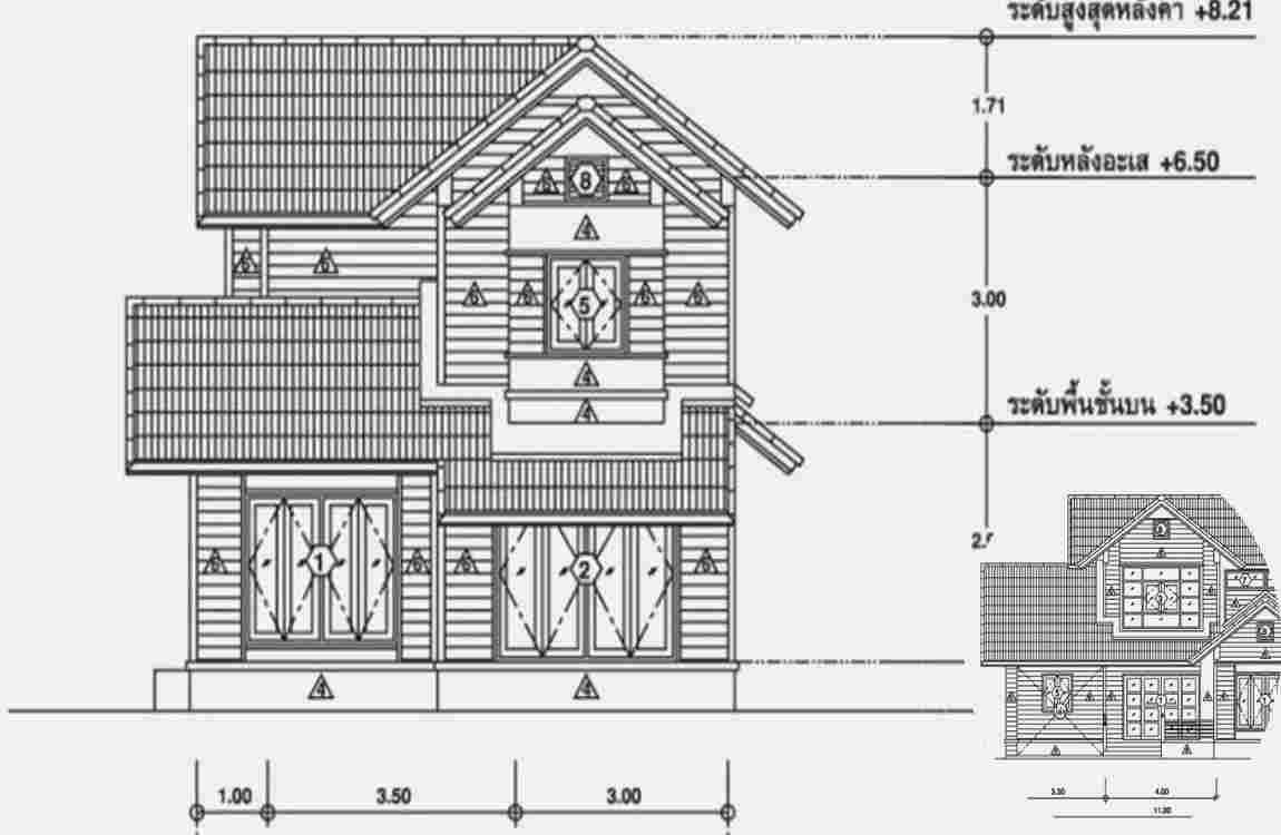 how high is a two storey house