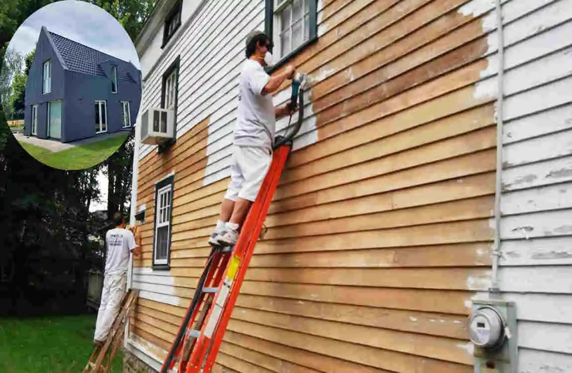 how to paint a wood house