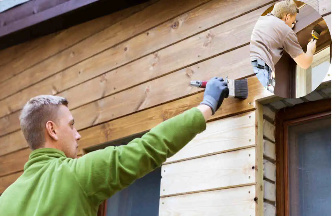 how to paint a wood house