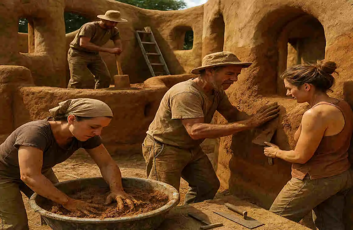 how to build a cob house