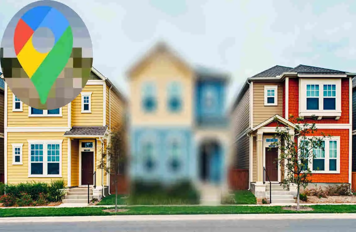why are some houses blurred on google maps