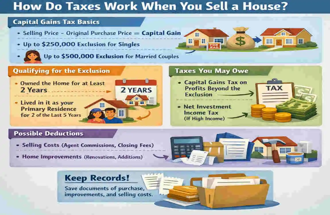 when selling a house do you pay taxes