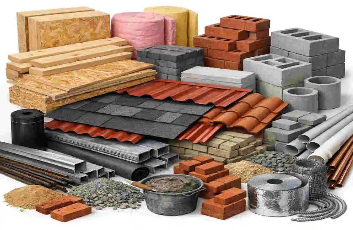 house construction materials