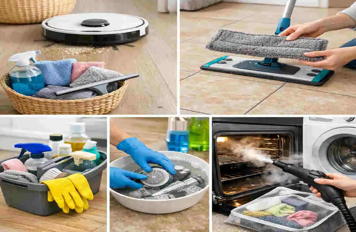 deep clean the house