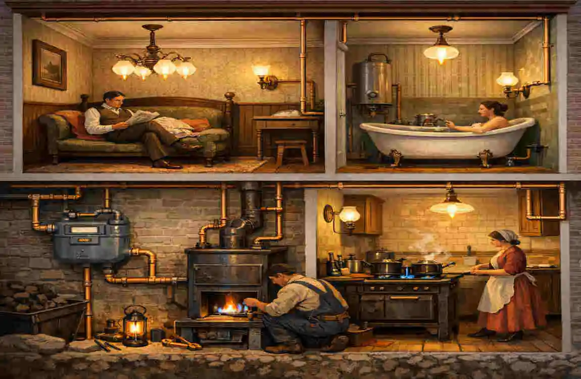 can gas give a house lights