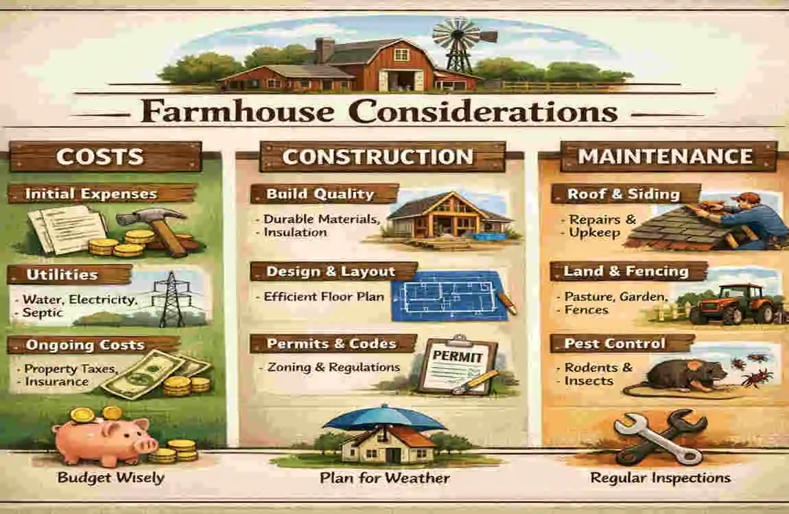 modern farm house design in village