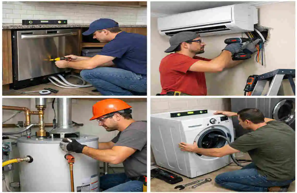 what is the process of installing machinery at home