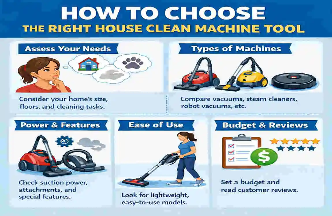 house clean machine tool