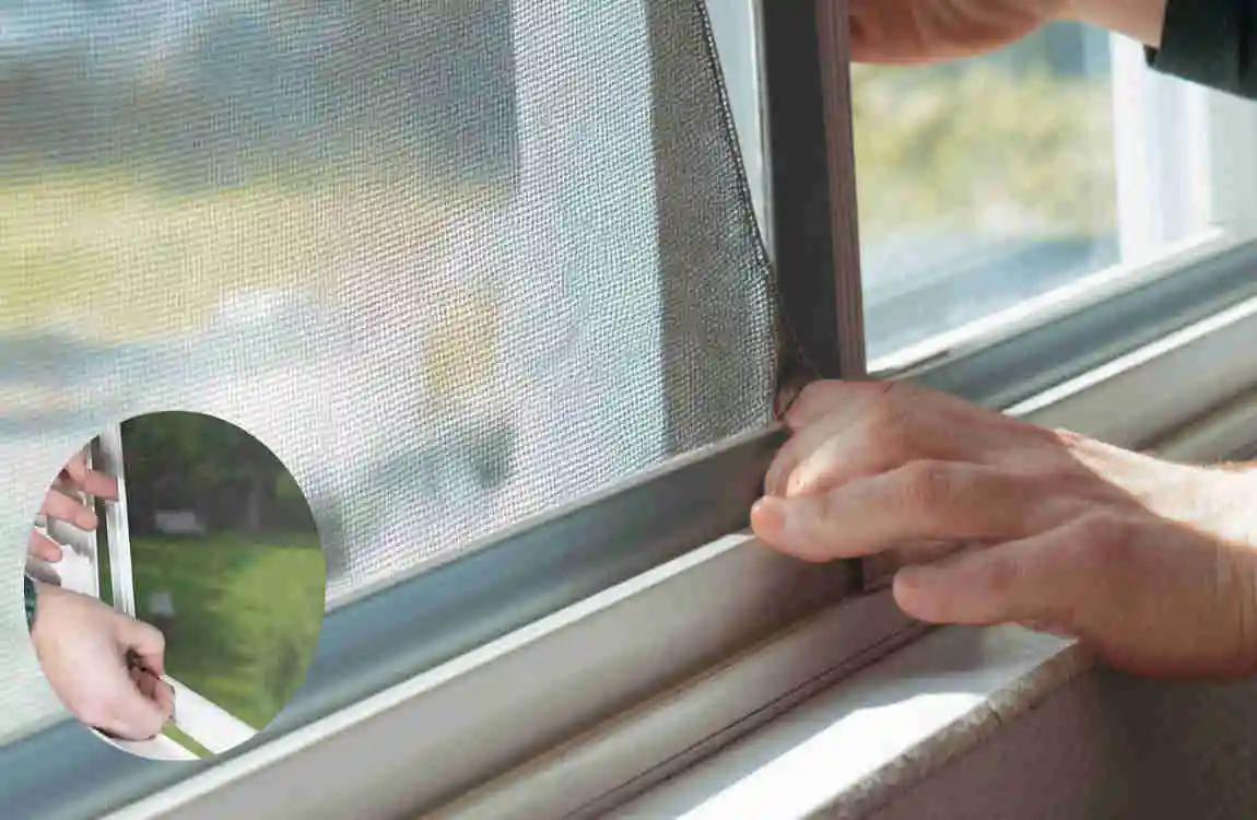 how to remove framed windows with screens