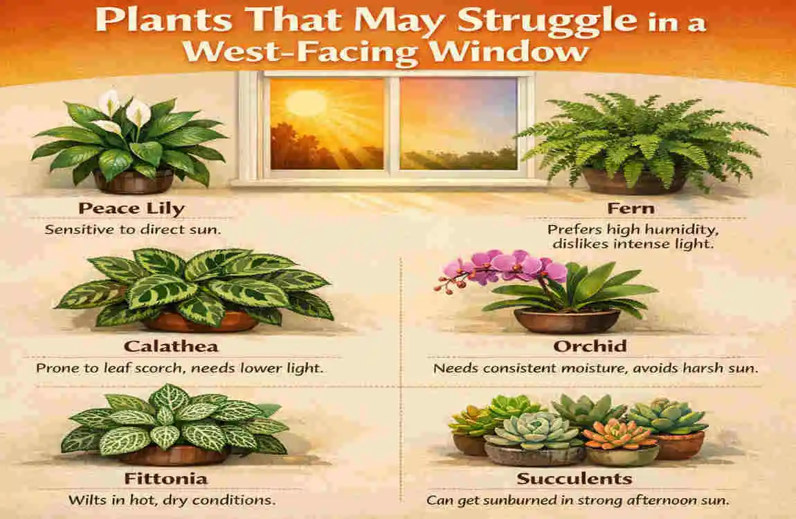 are west facing windows good for plants