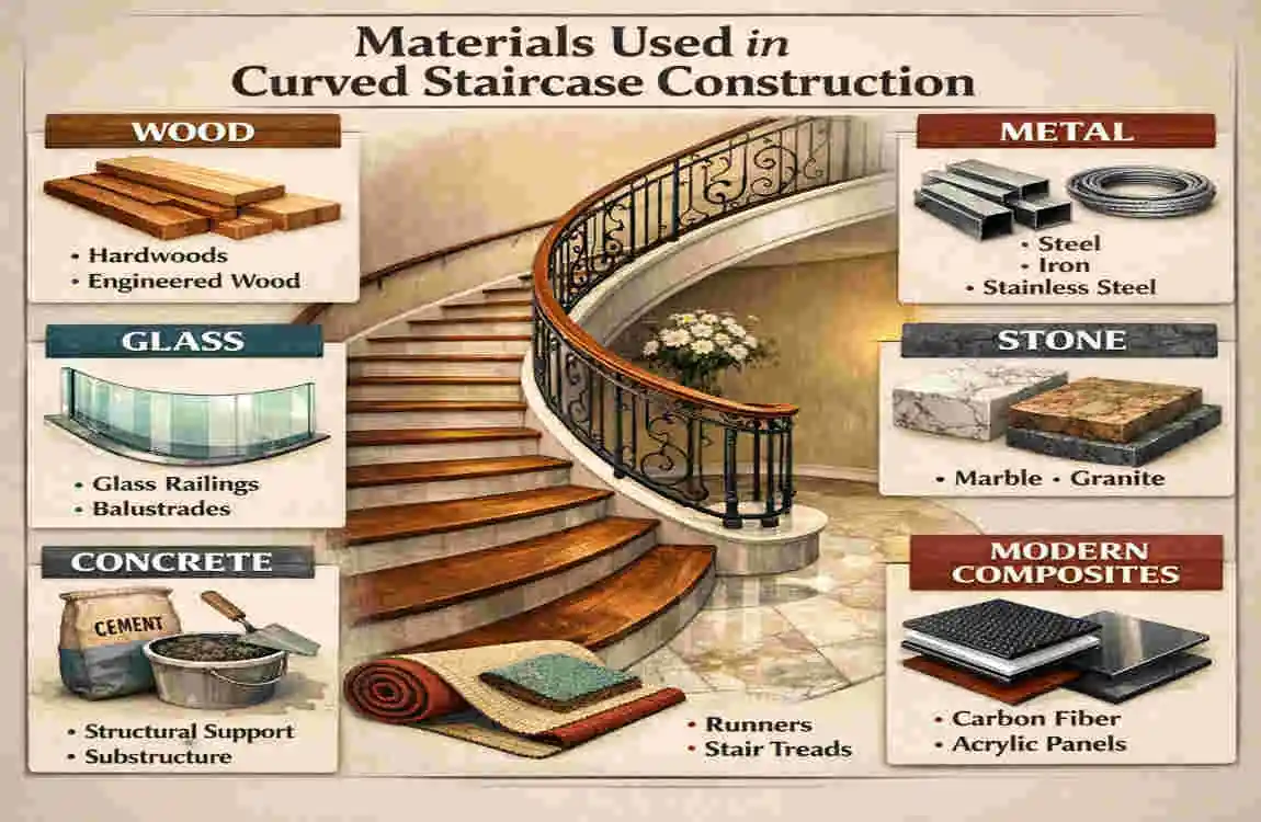 curved staircase plan cost luxury design