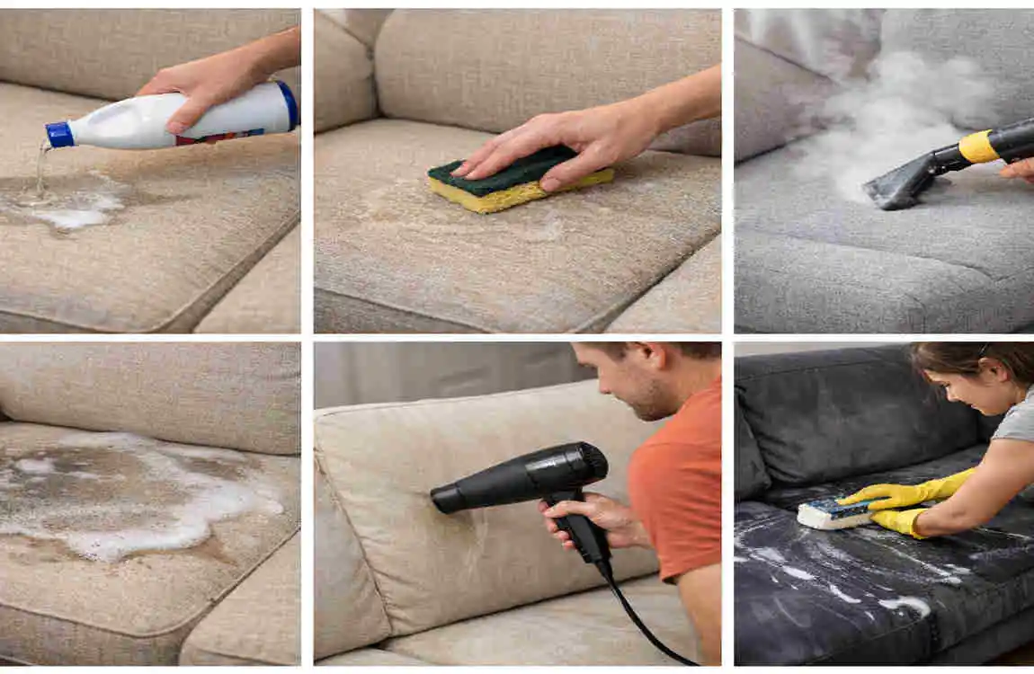 how to clean sofa at home without machine