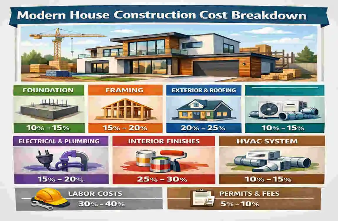 Cost of building a modern house