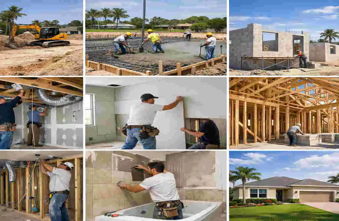 what is involved in building house in florida