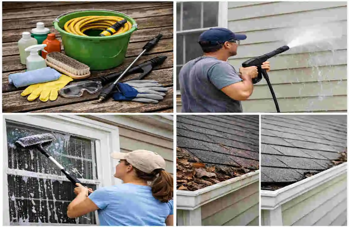 diy exterior house cleaning