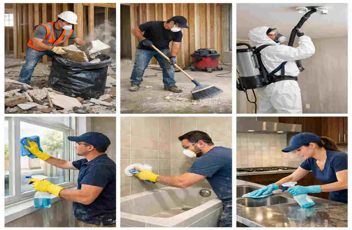 construction house cleaning