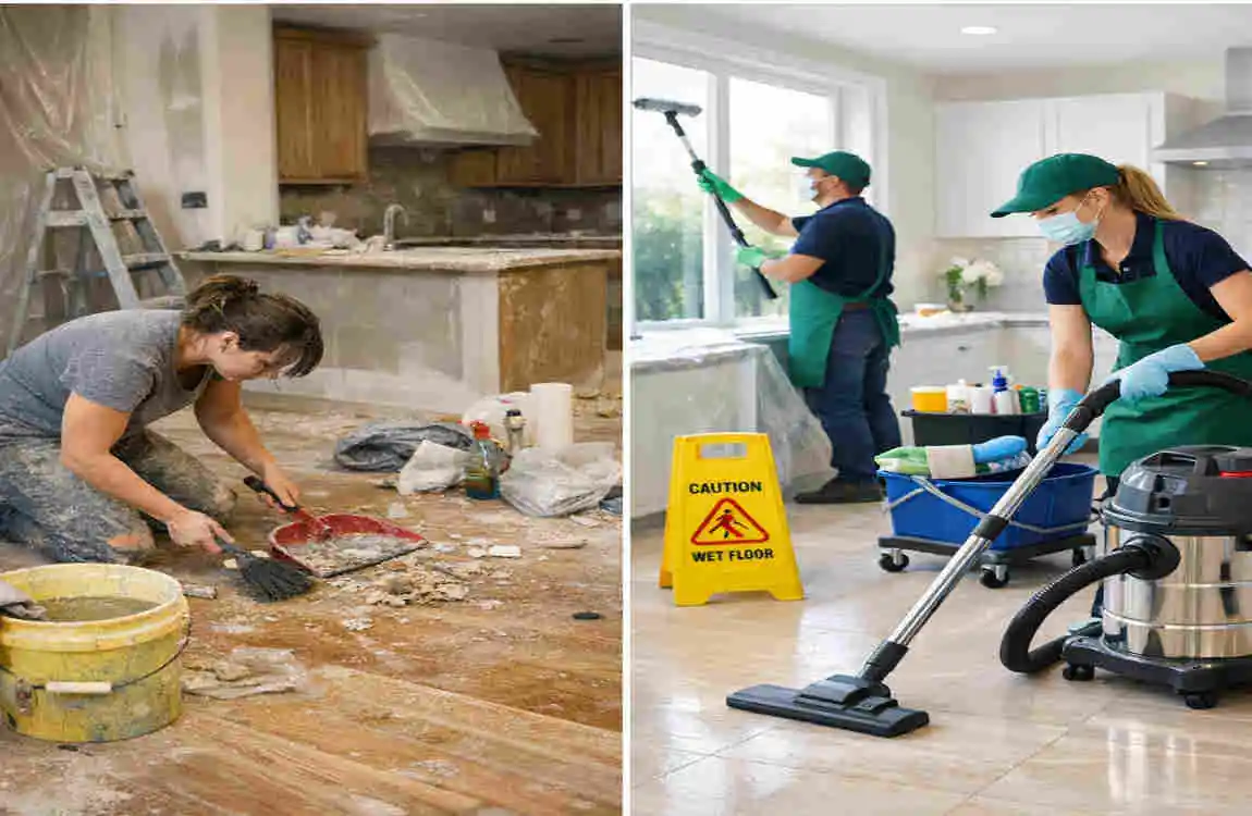 construction house cleaning