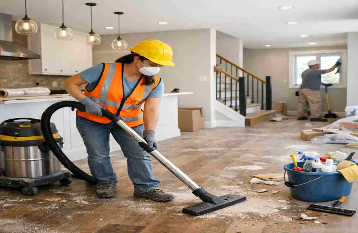 construction house cleaning