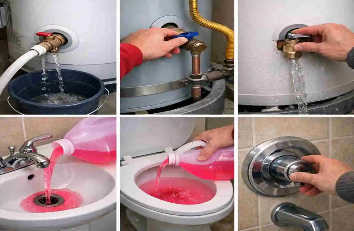 how to winterize a house plumbing system
