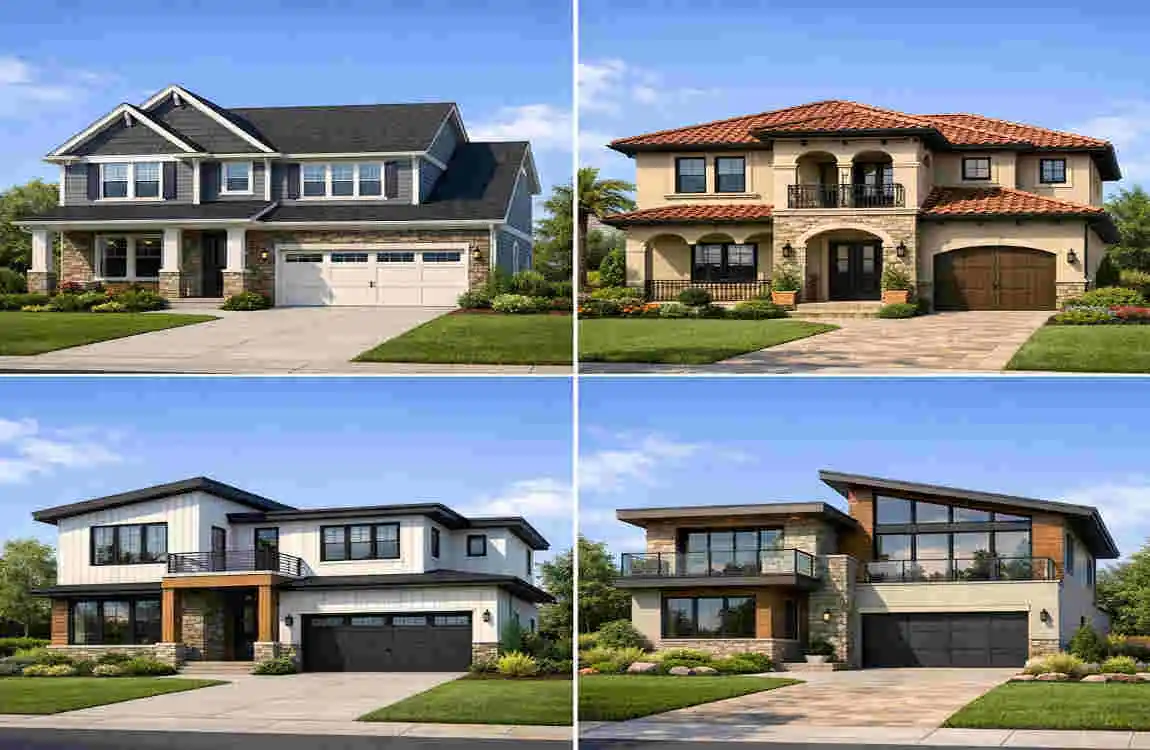 2 story house height in feet