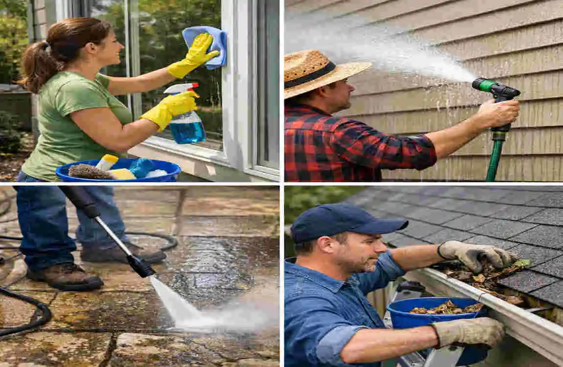 diy exterior house cleaning