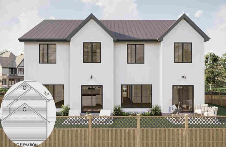 how high is a two storey house