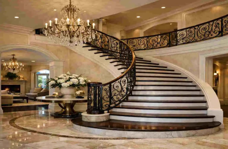 curved staircase plan cost luxury design