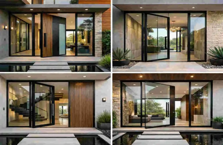 Modern House Main Door Design with Glass: