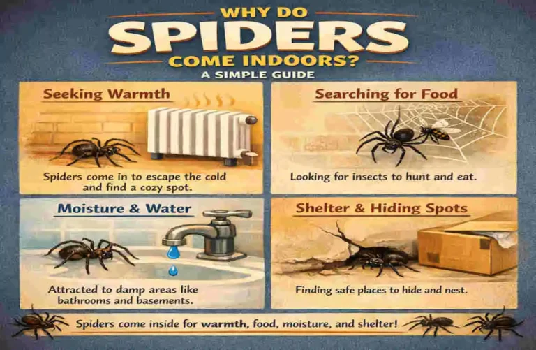 why do spiders come inside the house