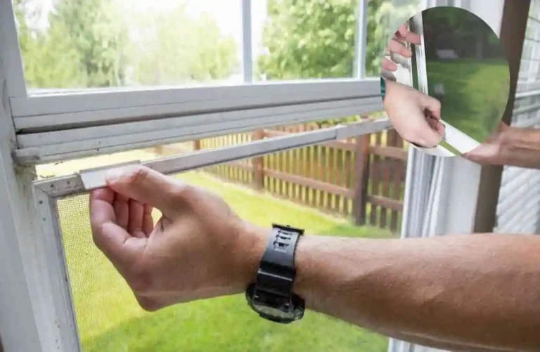 how to remove framed windows with screens