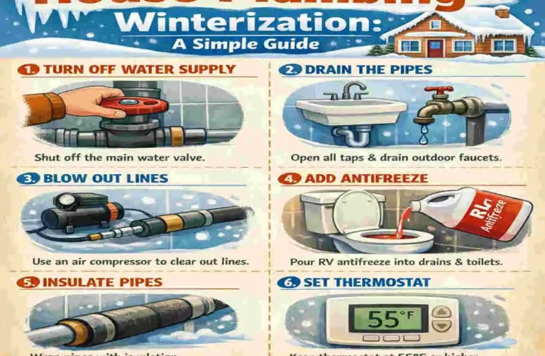 how to winterize a house plumbing system